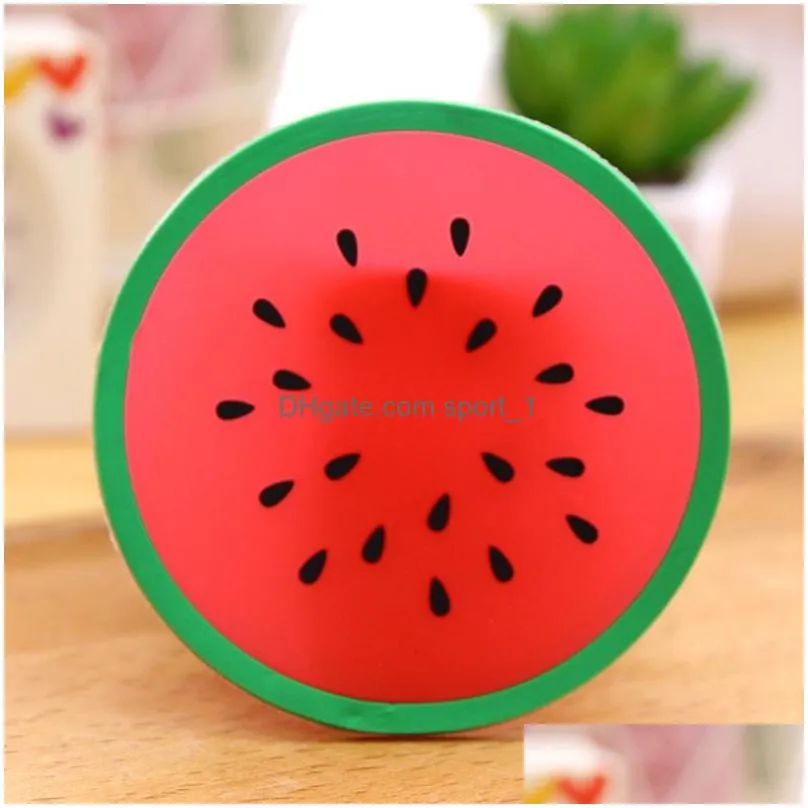  coaster fruit shape silicone cup pad slip insulation pad cup mat pad drink holder drinkware dbc vt0458