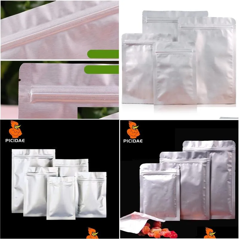 aluminum foil laminating packaging zip lock food mylar bags medical snacks coffee smell proof package heat seal reclosable pouch