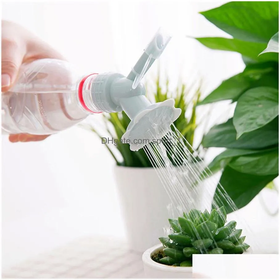 sprinkler kettle nozzle garden flower mini watering cans 2 in 1 plastic plant kettle nozzle flower waterers bottle watering cans