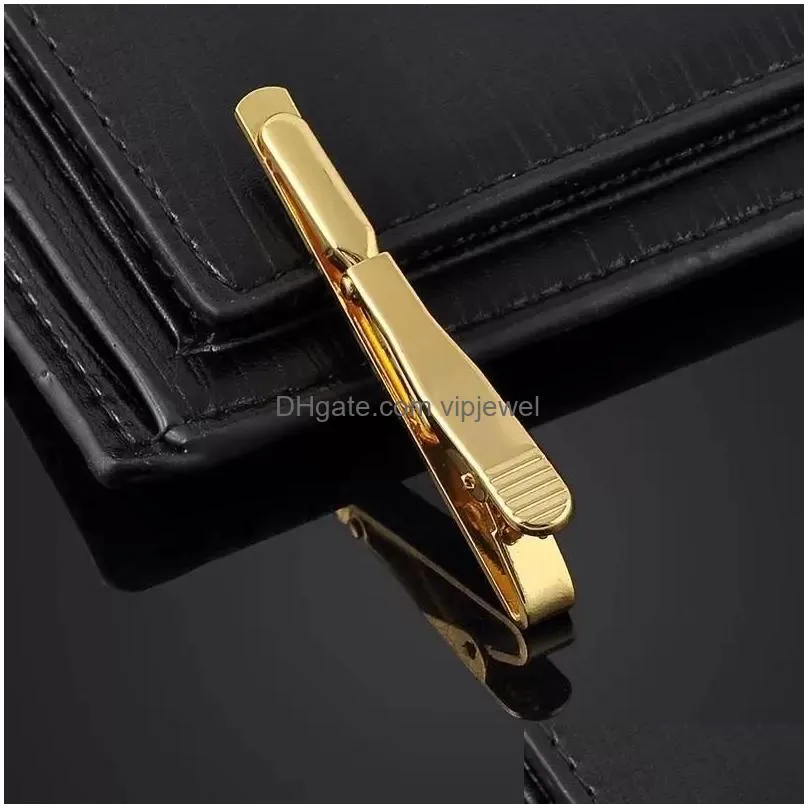 simple tie clips business suits shirt necktie tie bar clasps silver fashion jewelry for men will and sandy drop ship