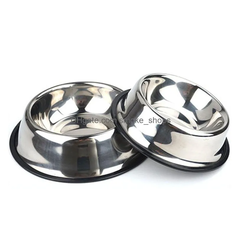 stainless steel dog cat bowl nonslip pet feeder pet bowl pets supplies cat food bowl pet dog accessories vtky2332