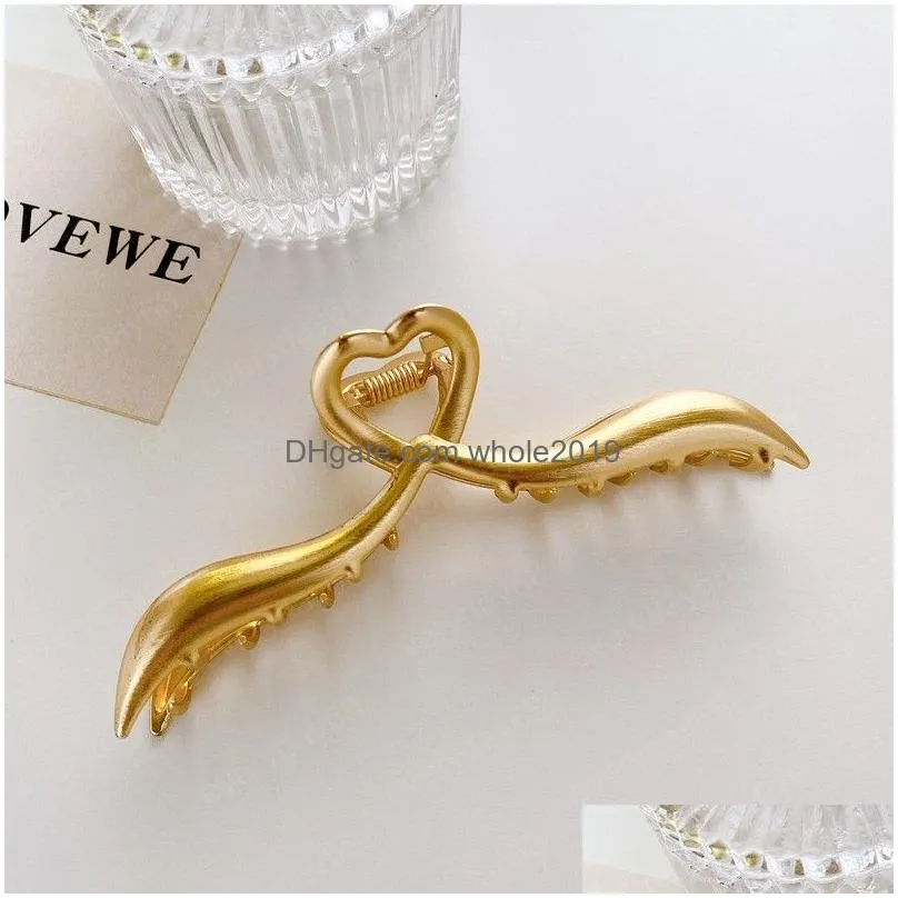 vintage heart clamps metal clips hairpins headband barrette headwear for women girls hair accessories