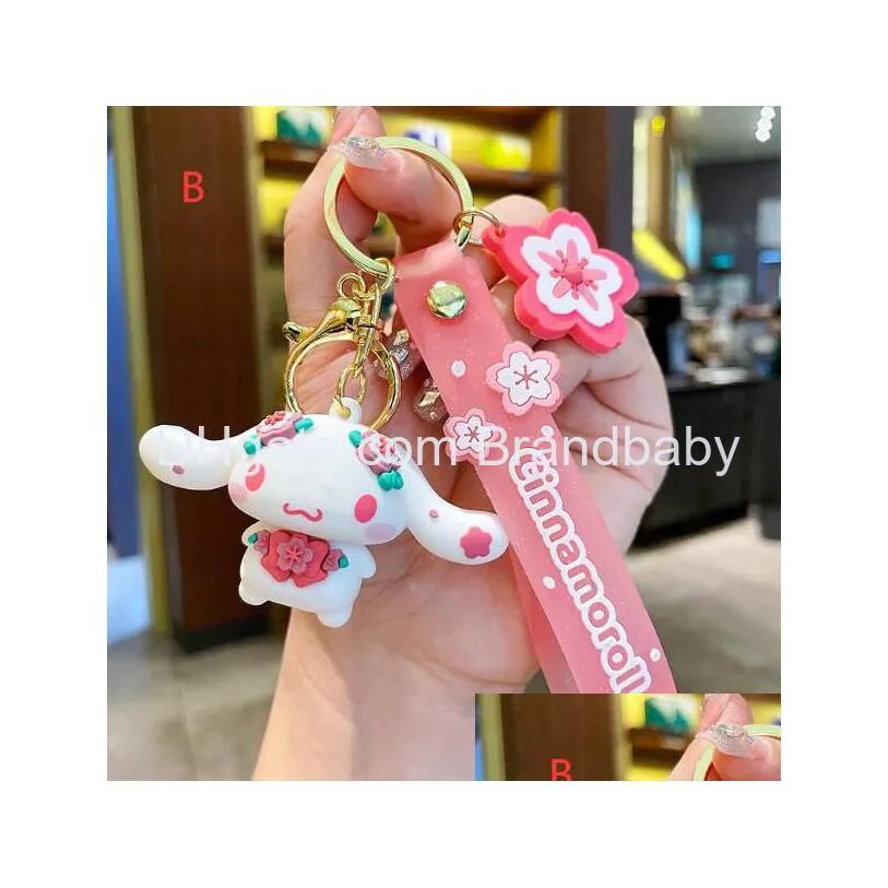 euro fashion big ear dog jewelry key chain bag alloy key ring charm kids gifts