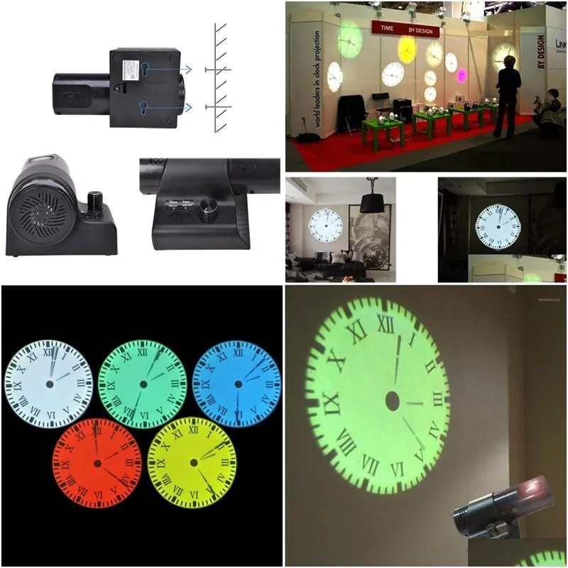 wall clocks creative analog led digital light desk projection roma/arabia clock remote control home decor us1