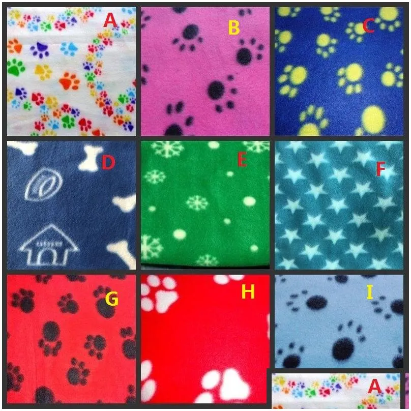 pet dog blanket dog claw printed blankets throws pet cat sleeping mat pets bath towel warm winter pet supplies
