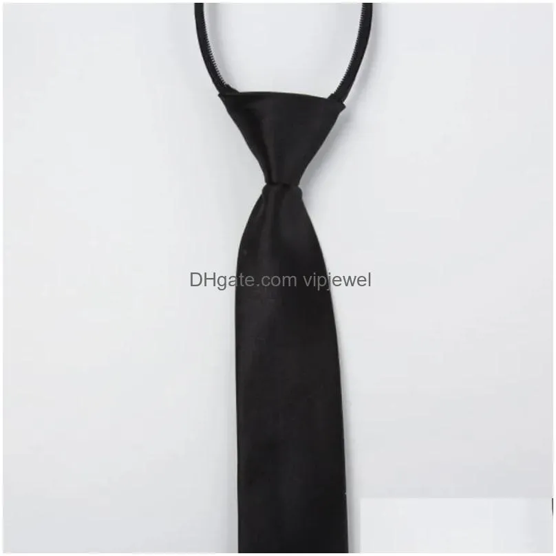 5x46cm pure color neck ties for women men school business el bank office necktie party fashion accessories