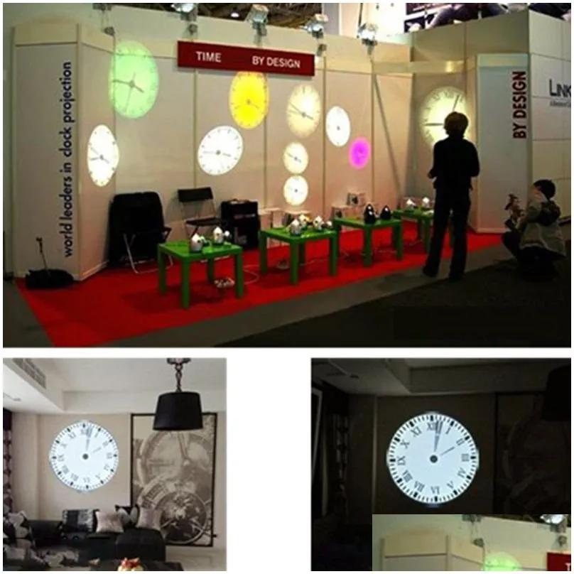 wall clocks creative analog led digital light desk projection roma/arabia clock remote control home decor us1
