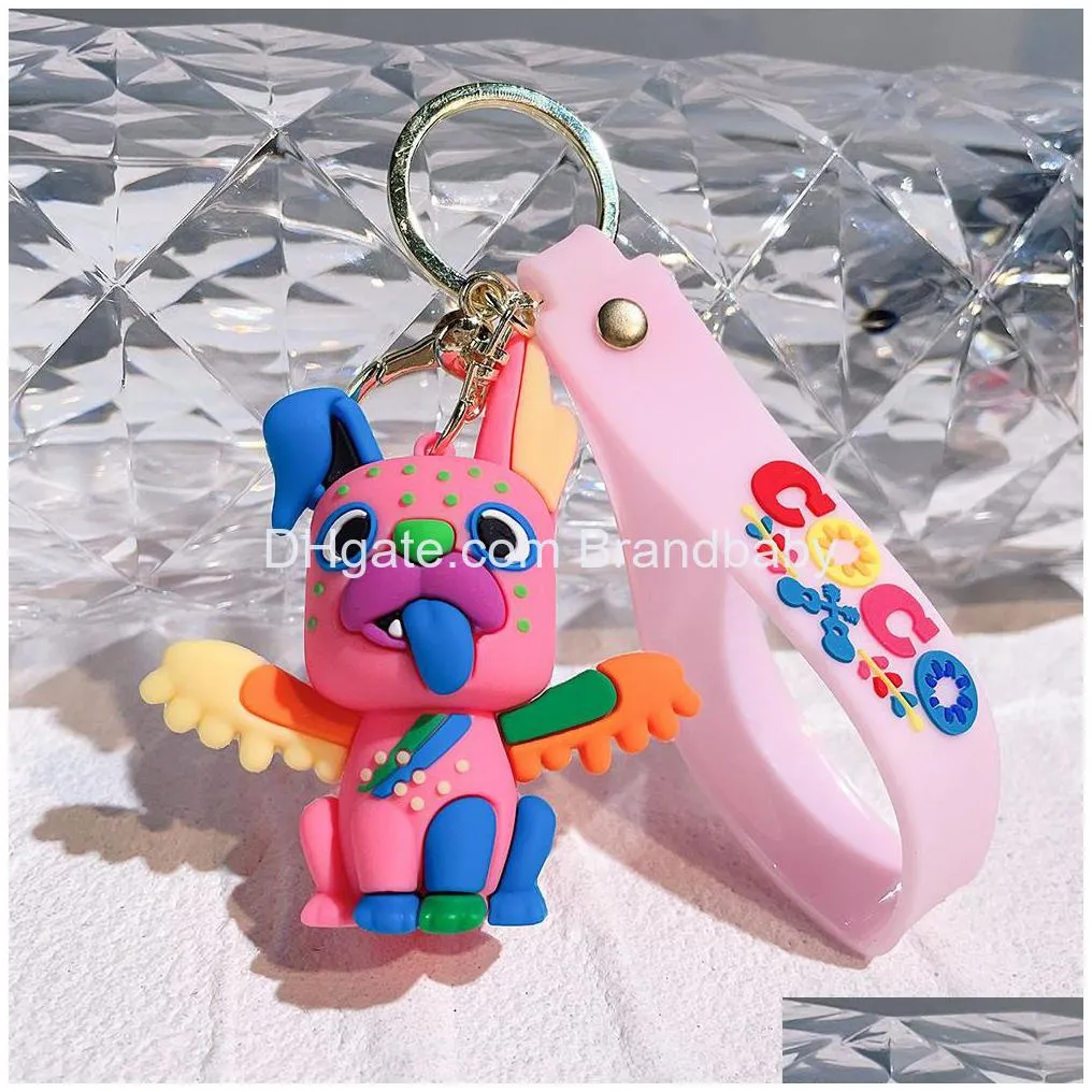 cartoon cute animation character jewelry keychain backpack car fashion key ring accessories traveling dream