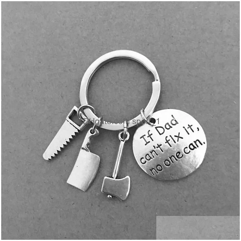 metal small tools key chain letter print car keychain personalize gadget keyring small key chain ring birthday fathers day gift vt