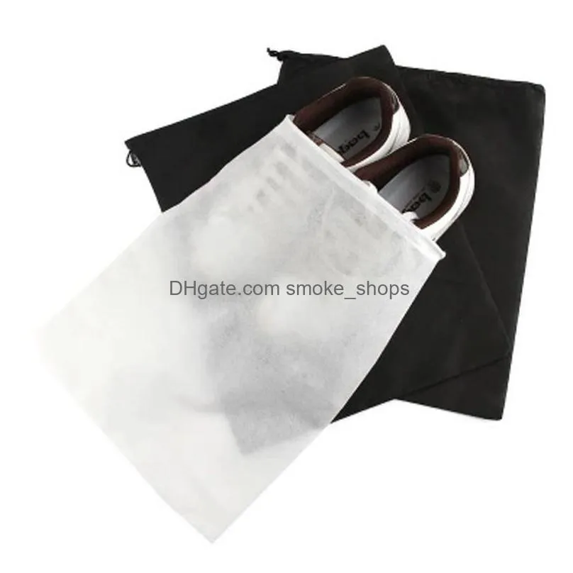 wholesale promotion nonwoven drawstring dustproof storage shoe bag outdoor portable lightweight travel dustproof shoes tote bag