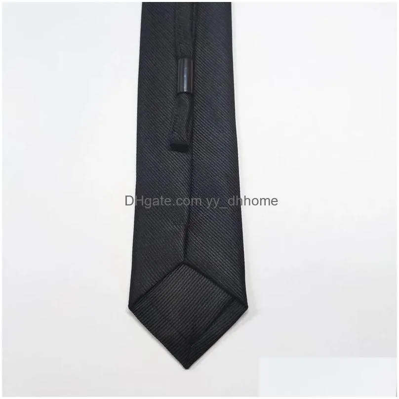 5x48cm solid color neck ties for men school business el bank office necktie male party club decor fashion accessories