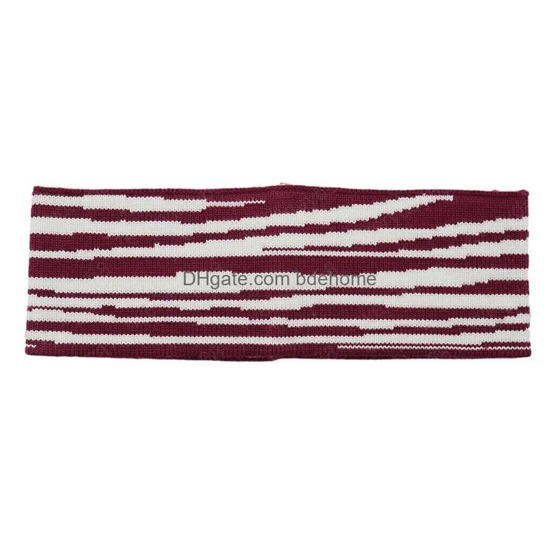 uni zebra pattern hairband hip hop cool fashion hair scrunchie knitted stretch winter headscarf hair accessories for women