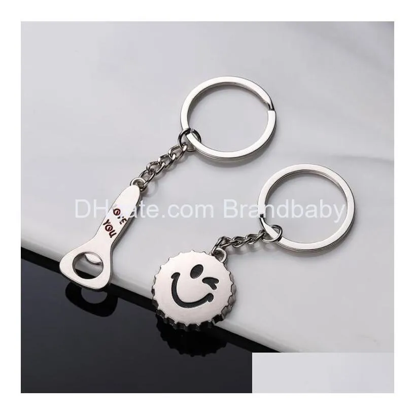 lover jewelry gift love heart lock key metal keyring creative key chain hanging decoration crafts spot wholesale