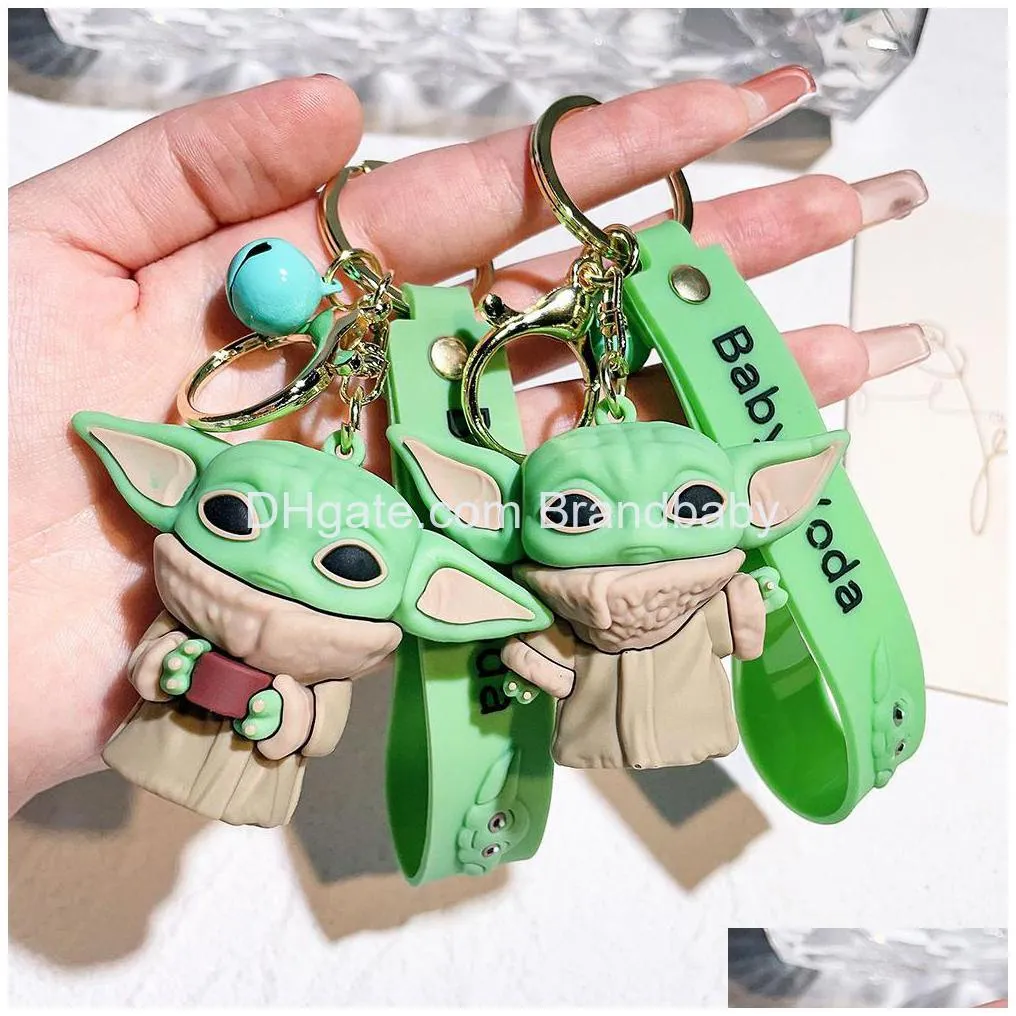 fashion animation charms jewelry keychain backpack key ring accessories hanger 2 colors