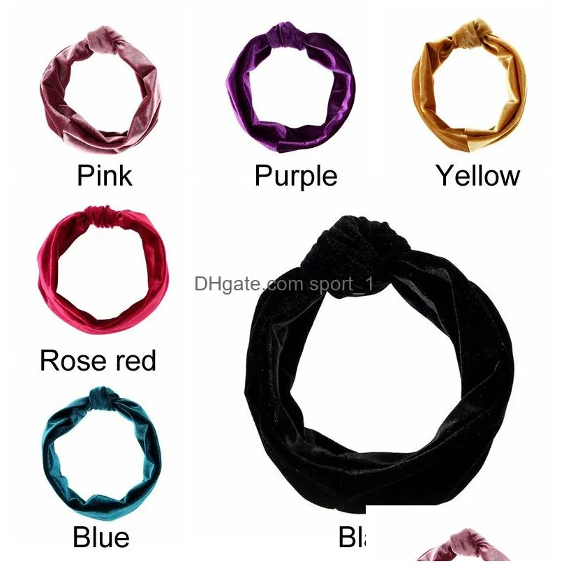 women solid color cross headband sports yoga handmade elastic wide hair band female wash face hairband fashion retro headband vf1518