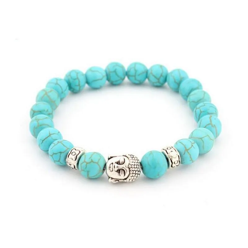 natural stone buddhist buddha meditation beads bracelets for women men jewelry prayer beads mala bracelet