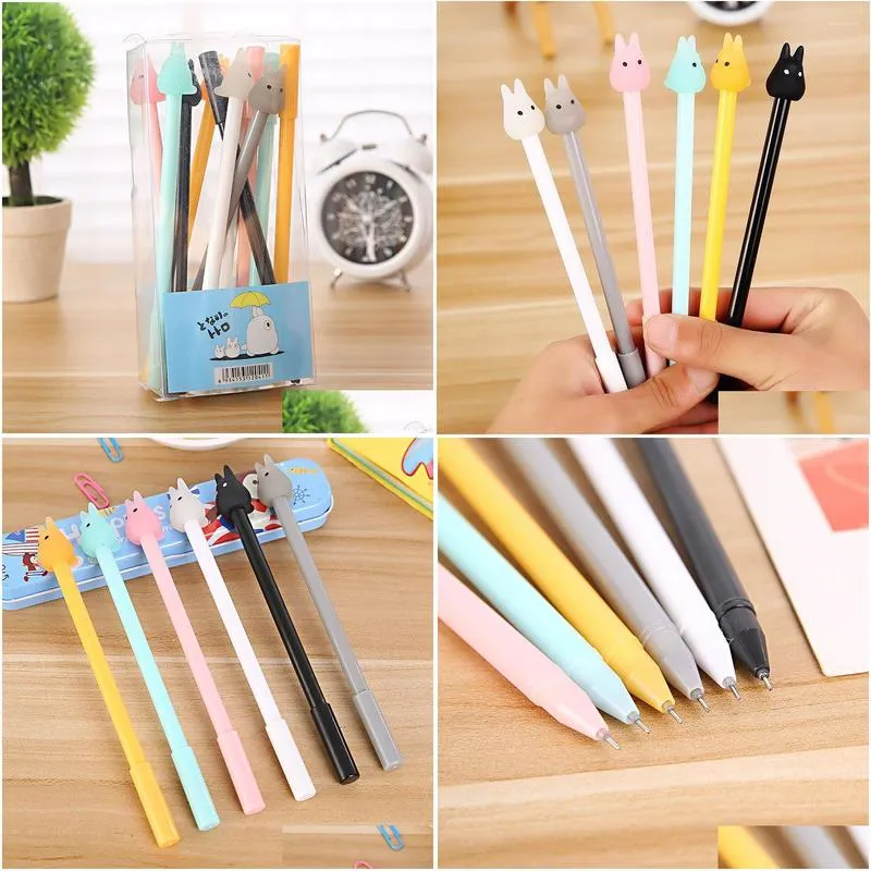 gel pens stationery cute totoro gelink pen signature escolar papelaria school office writing supply students gift1