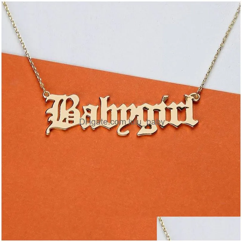 15pcs european and american fashion creative babygirl english alphabet pendant necklaces birthday valentines day gift for girlfriend