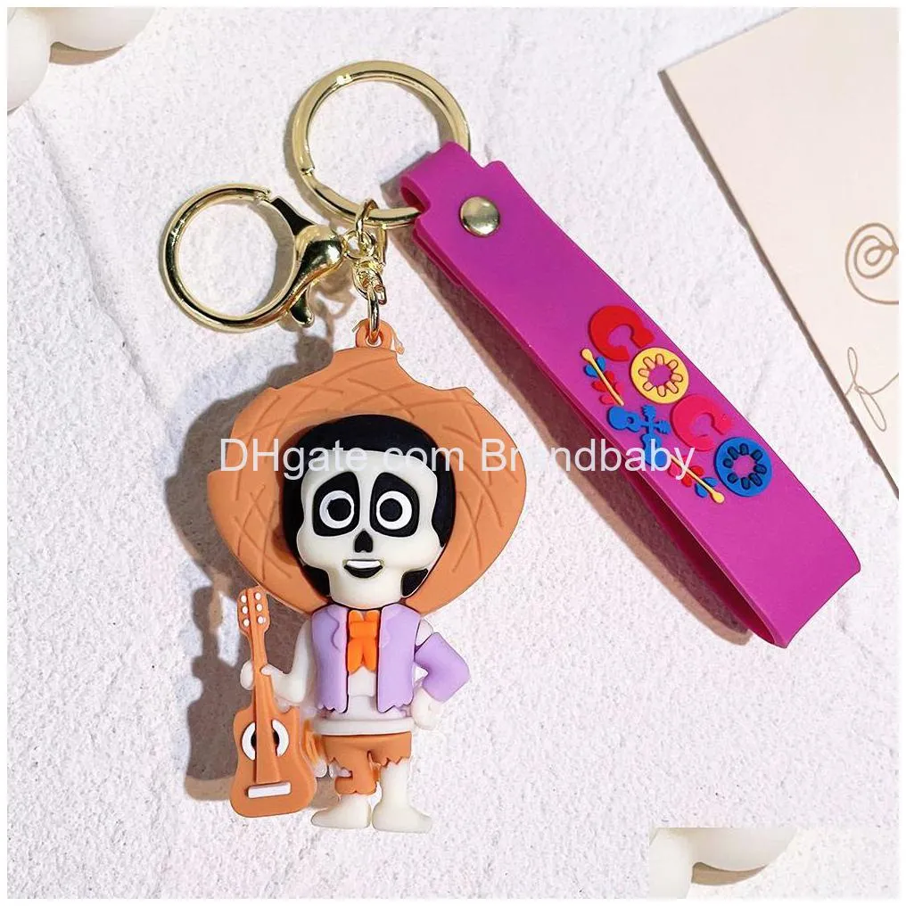 cartoon cute animation character jewelry keychain backpack car fashion key ring accessories traveling dream