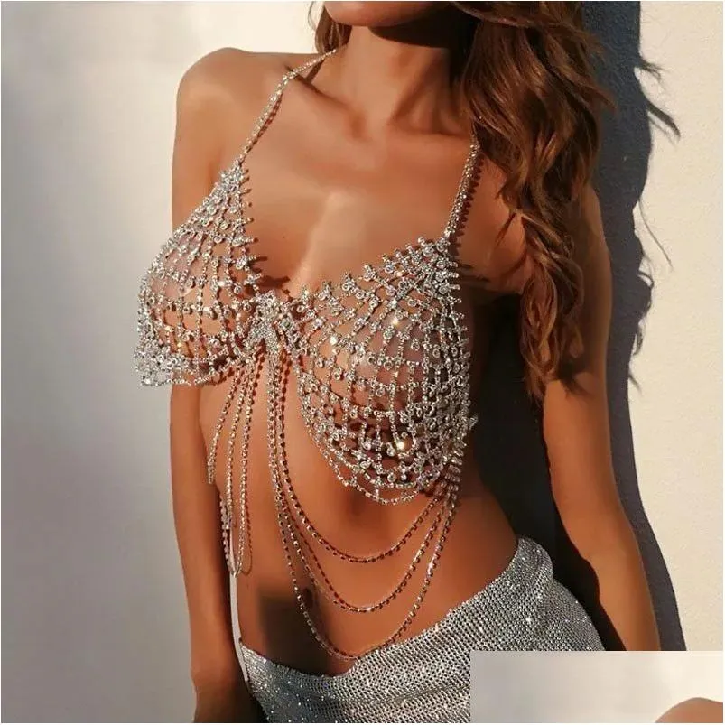 Erotic Multi Layer Tassel Rhinestone Bra And Bodychain Set Back Perfect For  Beach And Pool Elegant And Sexy Fast Drop Delivery Dhtc6 From Lulu_baby,  $16.56