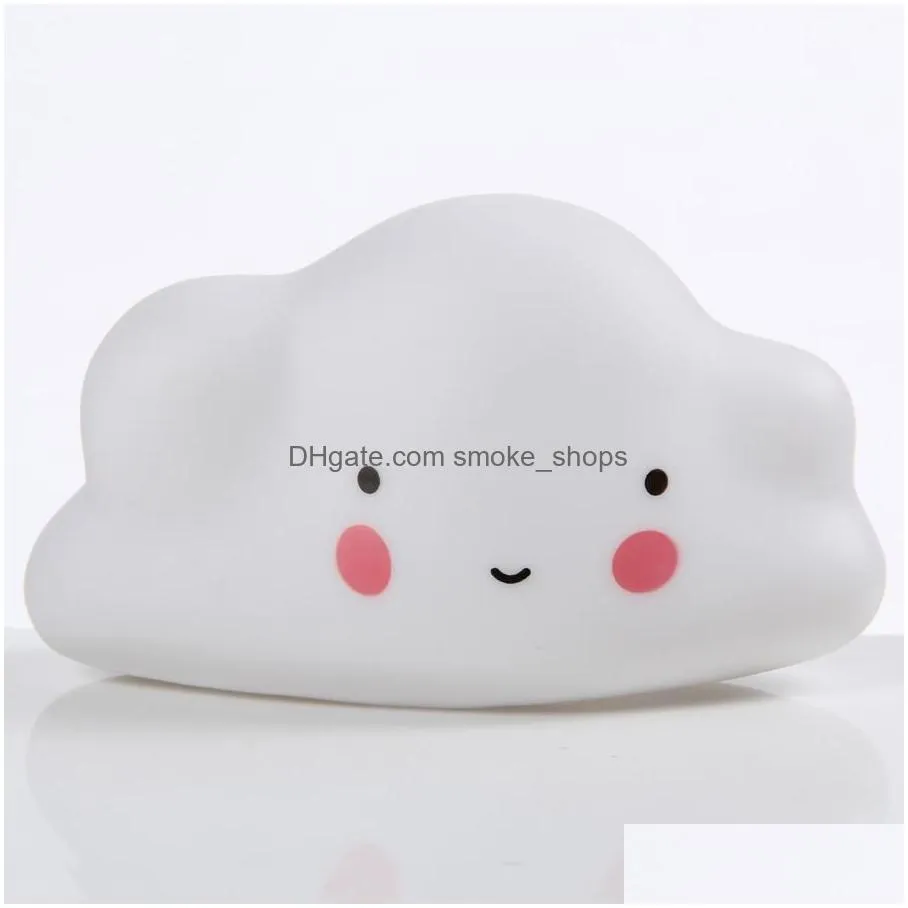 night lights decoration cloud shaped kids bedroom children toys warm white light night lamps children gift cloud night lights dh10671