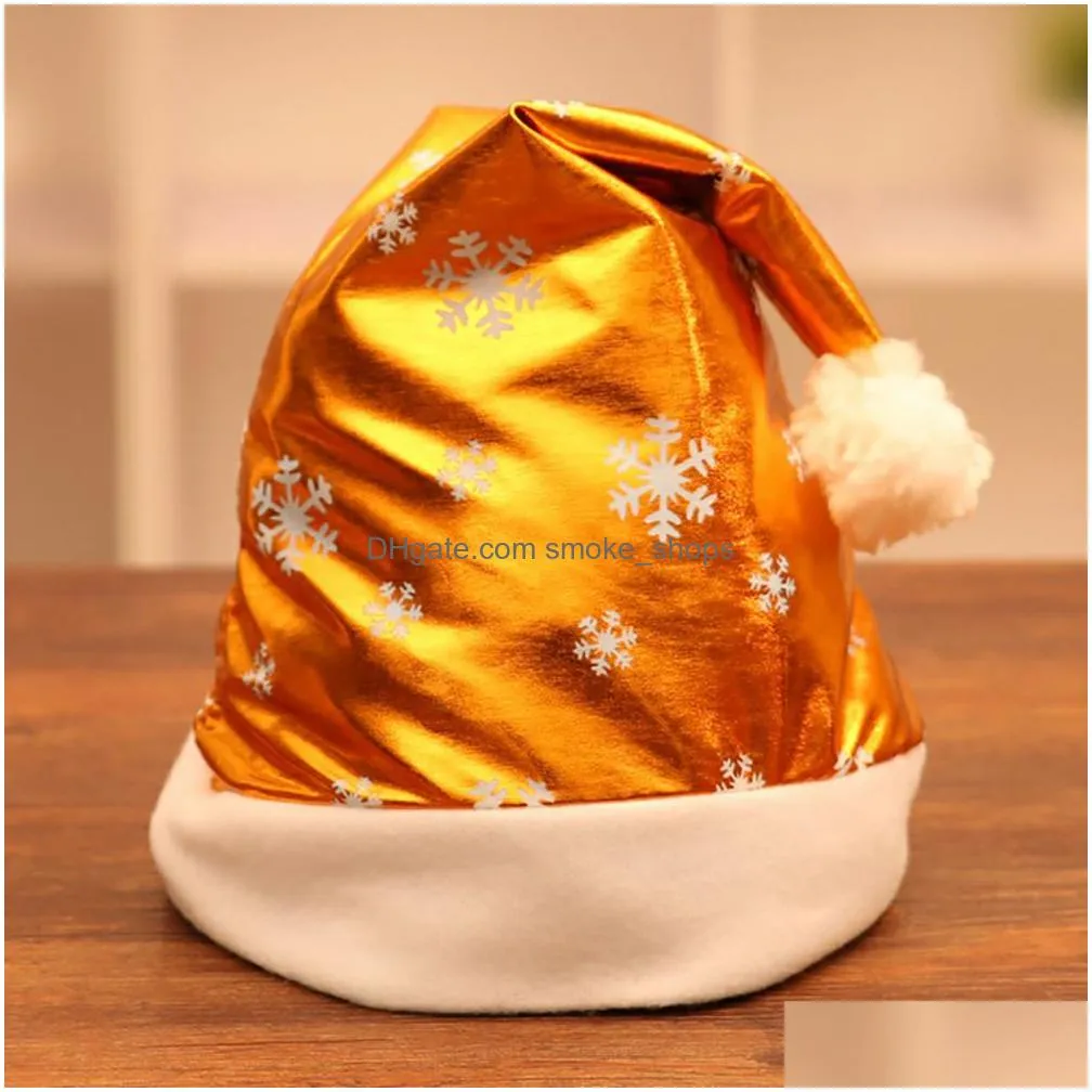 sequin christmas hat colorful santa hat for holiday christmas party supplies christmas decoration gift snowflake santa claus hat dbc