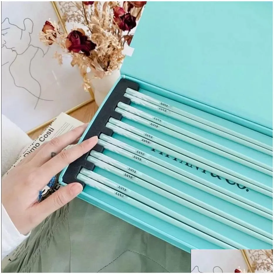 blue bone china ceramic chopsticks household highend nonslip highvalue net red tableware high quality