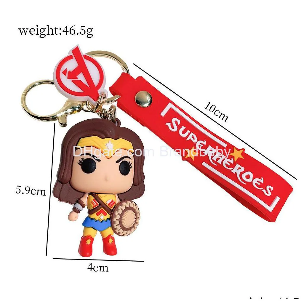 fashion animation character jewelry keychain backpack key ring accessories hanger multi colors