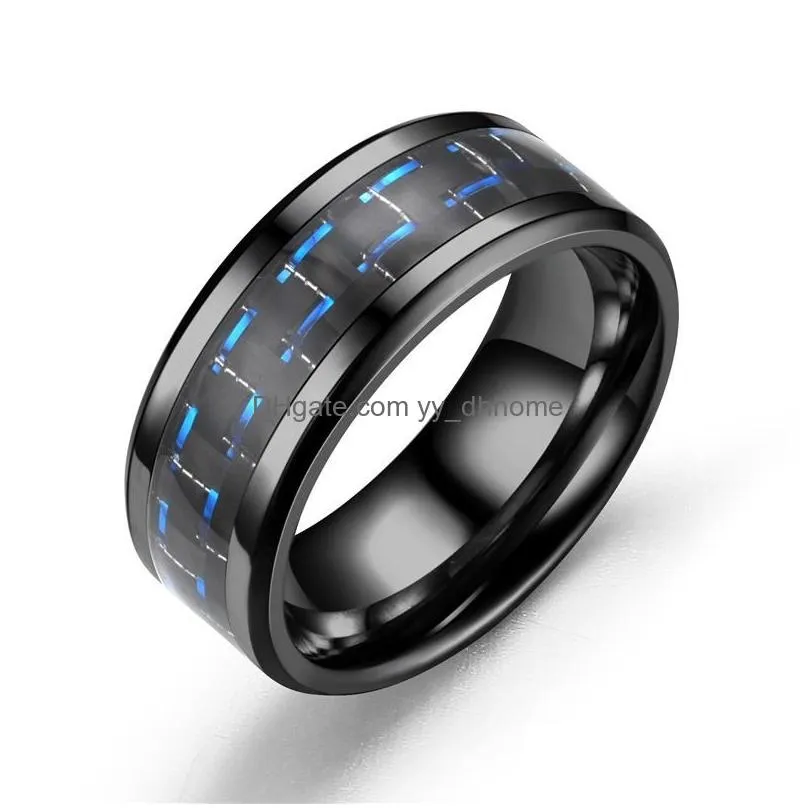  simple men titanium stainless steel rings for father family love gifts fashion jewelry