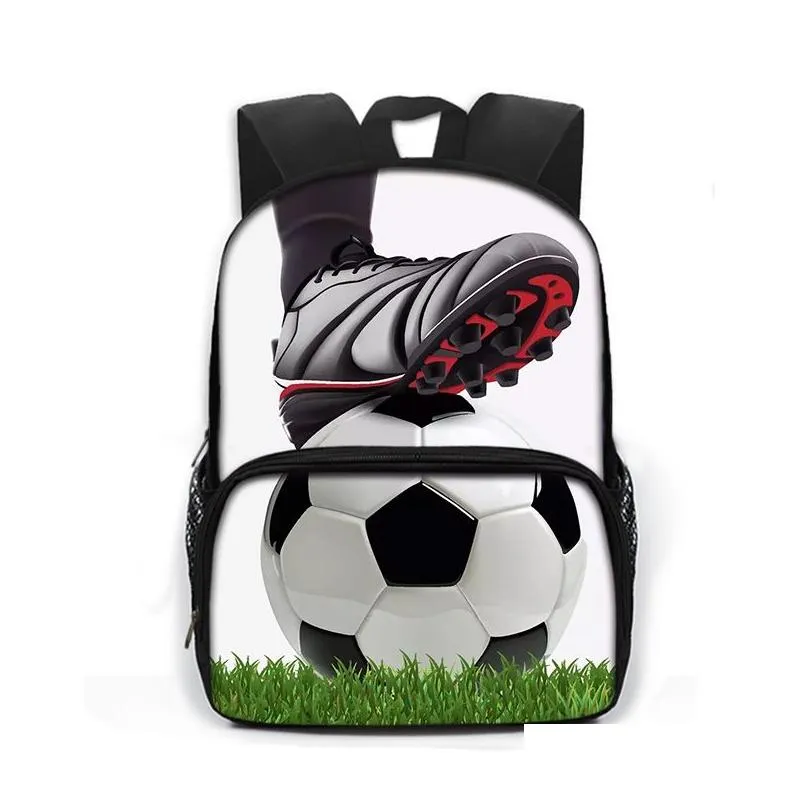 cool football soccer print backpack children school bags boys schoolbag kids kindergarten bag school backpack bookbag gift 220318