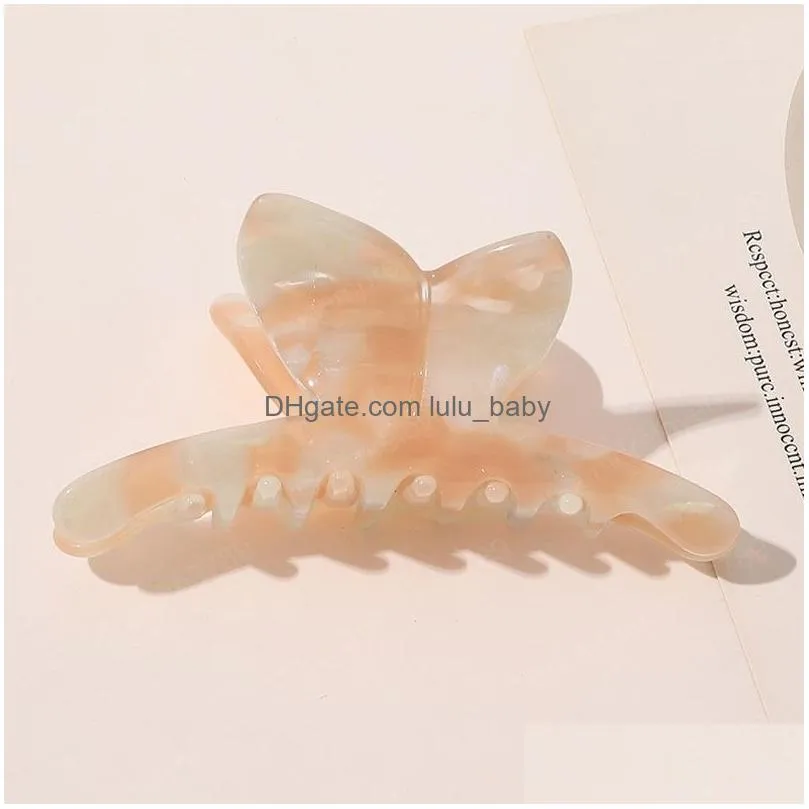 acetate butterfly hair claw clamps sweet hairpin geometric acrylic barrettes hair styling tools women girls hair accessories