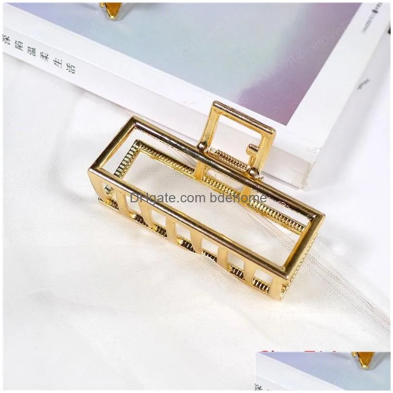 new geometric hair claw for women girls clamps hair crab metal gold claw hairpins ornament hair accessories