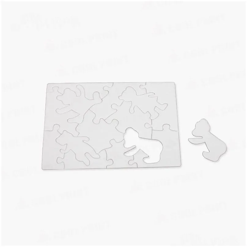 heat transfer sublimation blanks jigsaw multi design picture puzzle block white a3 a4 a5 paper jigsaws puzzles adult child gift
