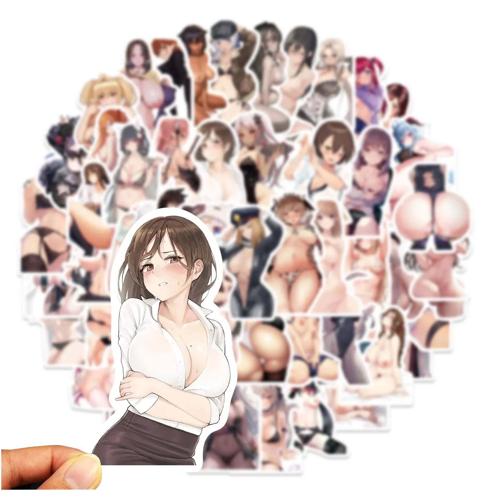 50pcs anime sticker diy hentai hentai y pinup bunny girl waifu stickers laptop car truck motorcycle phone refrigerator decal