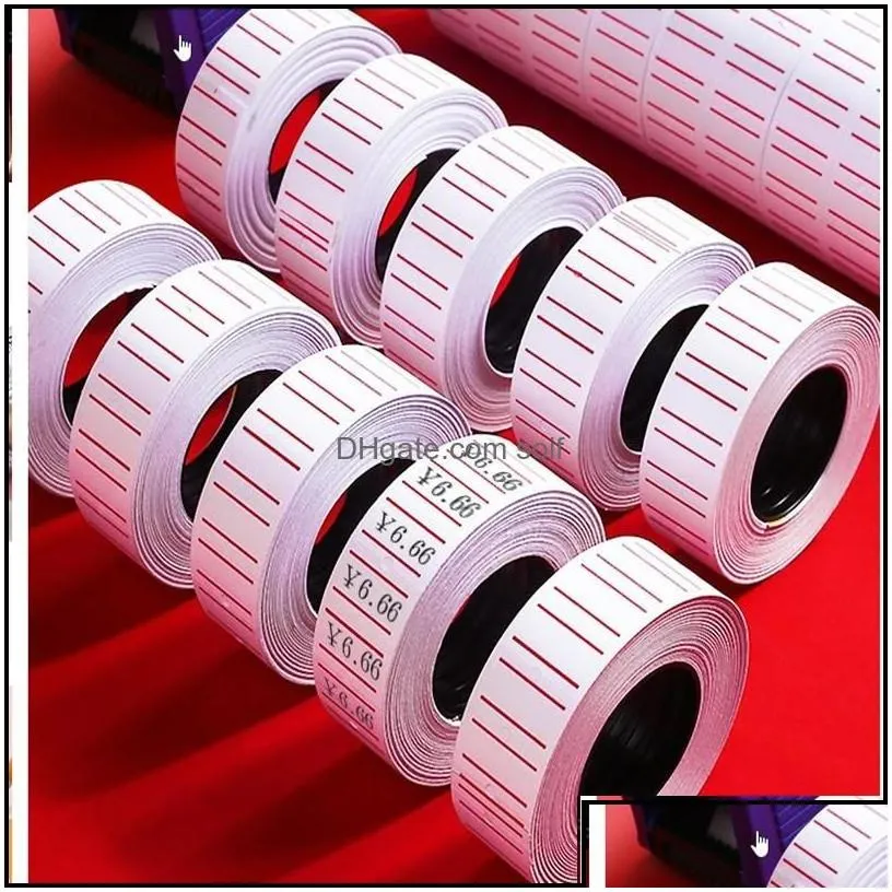 other event party supplies 10 20pcs adhesive price labels paper tag label sticker single row for gun 21mmx12mm suitable grocer soif