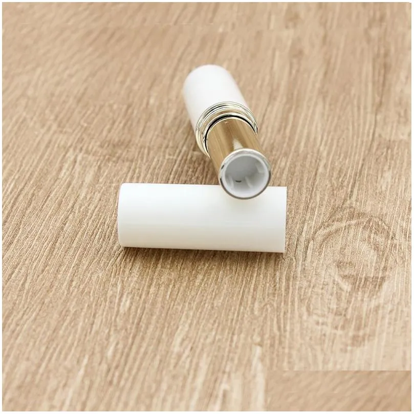 2.8g cosmetic empty chapstick bottle lip balm tubes homemade lipstick containers with gold silver inner tube