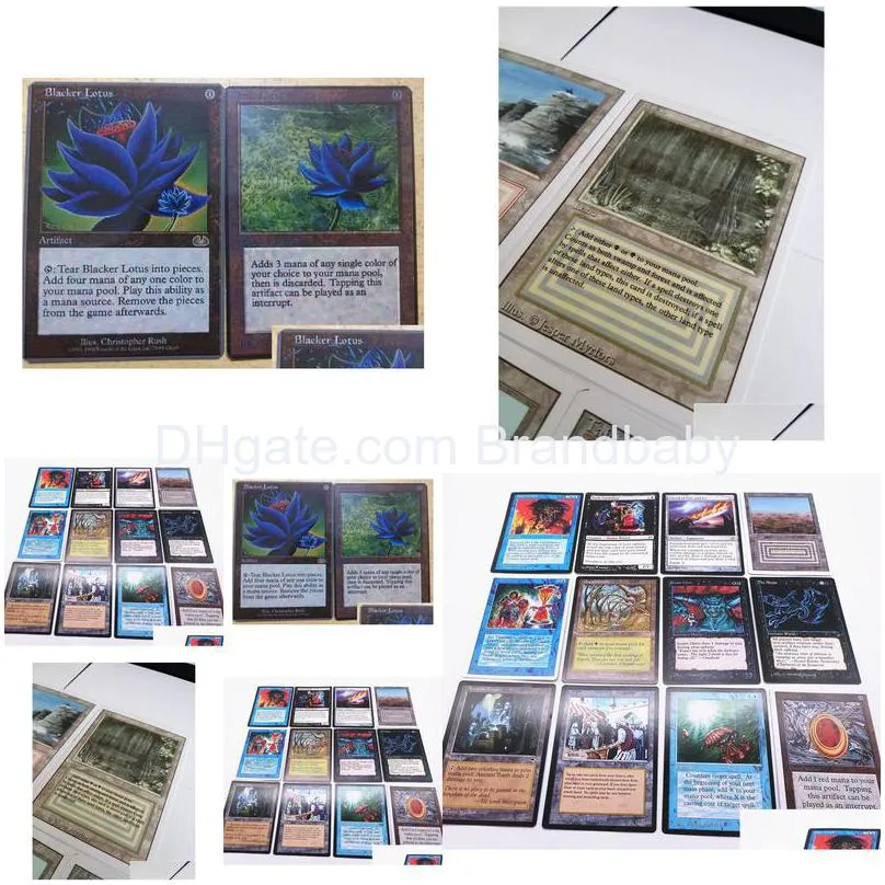 126pcs/lot magic game diy cards of english version matte board games collection custom cards tcg classics