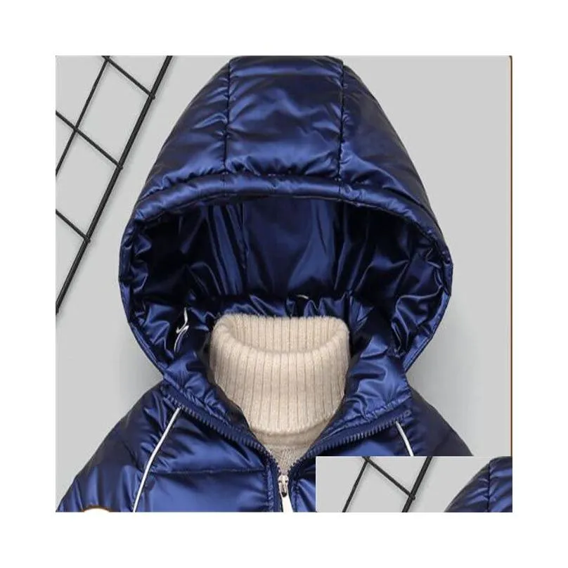 kids hooded thick duck down coat jackets children boys girls outerwear 26 years winter clothes