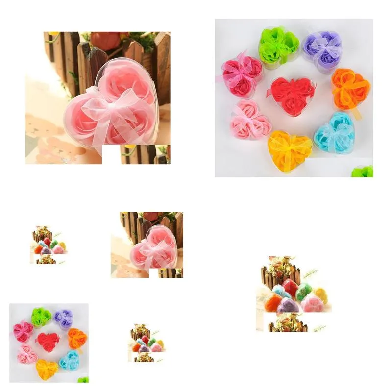 50 box soap flower hardmade rose petals flower paper soap mix color 150pcs3pcsis1box choose color