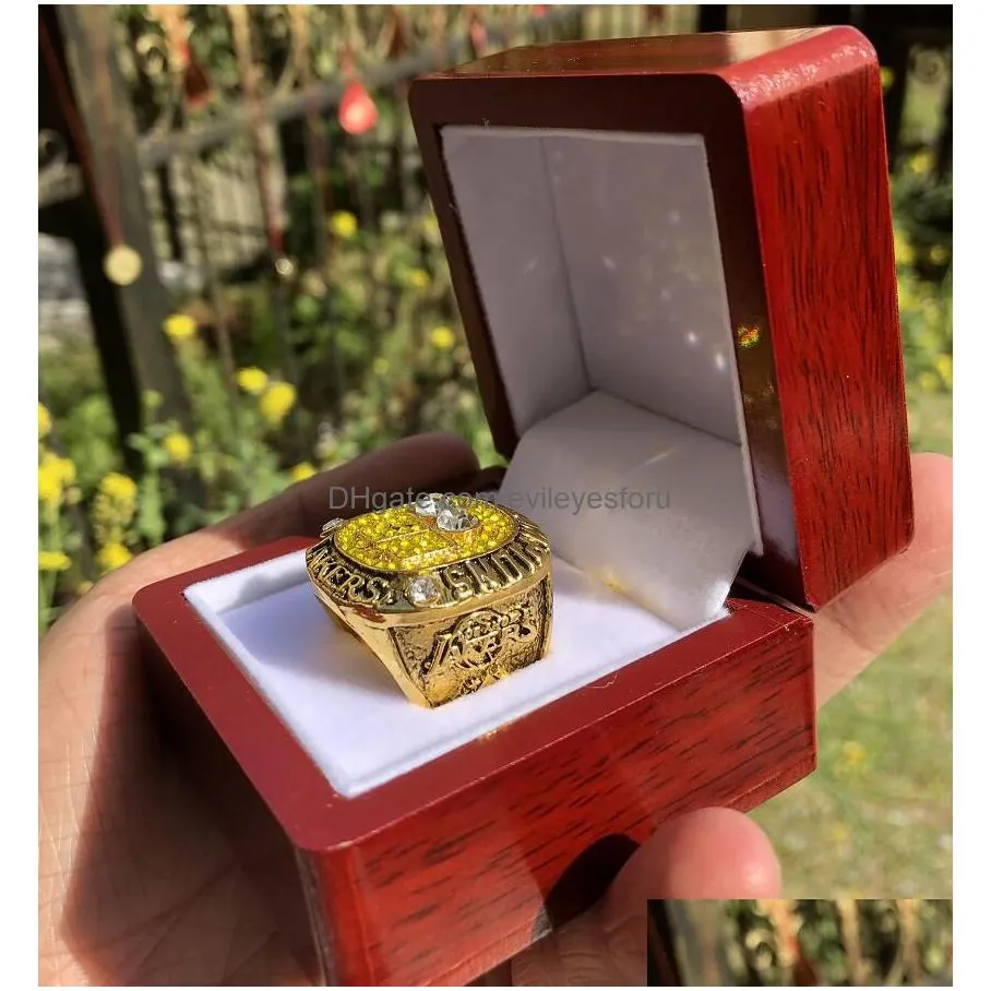 1 hole wooden display box fit for various  world series basketball football team champions championship ring souvenir