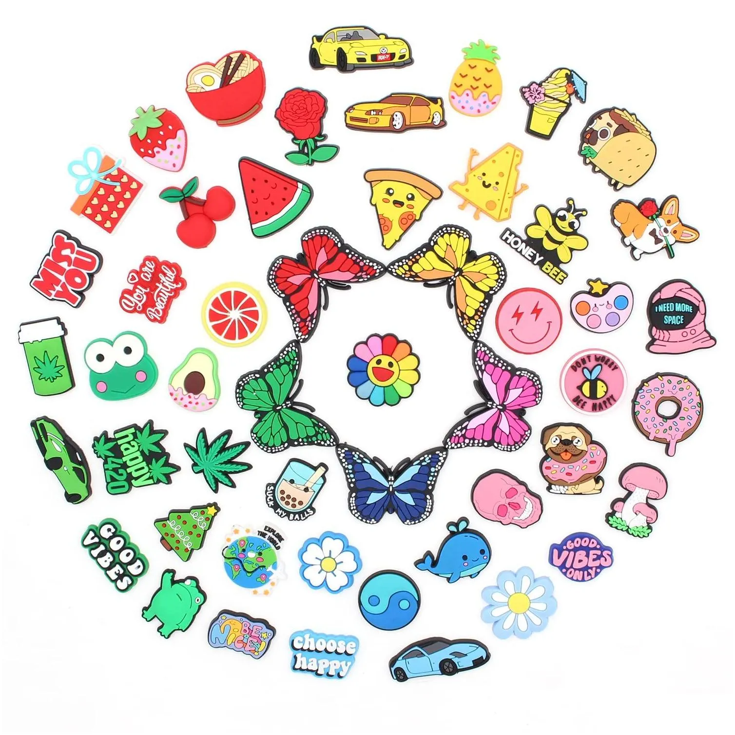 shoe parts accessories charms cartoon decoration for gift cute style drop delivery otk85