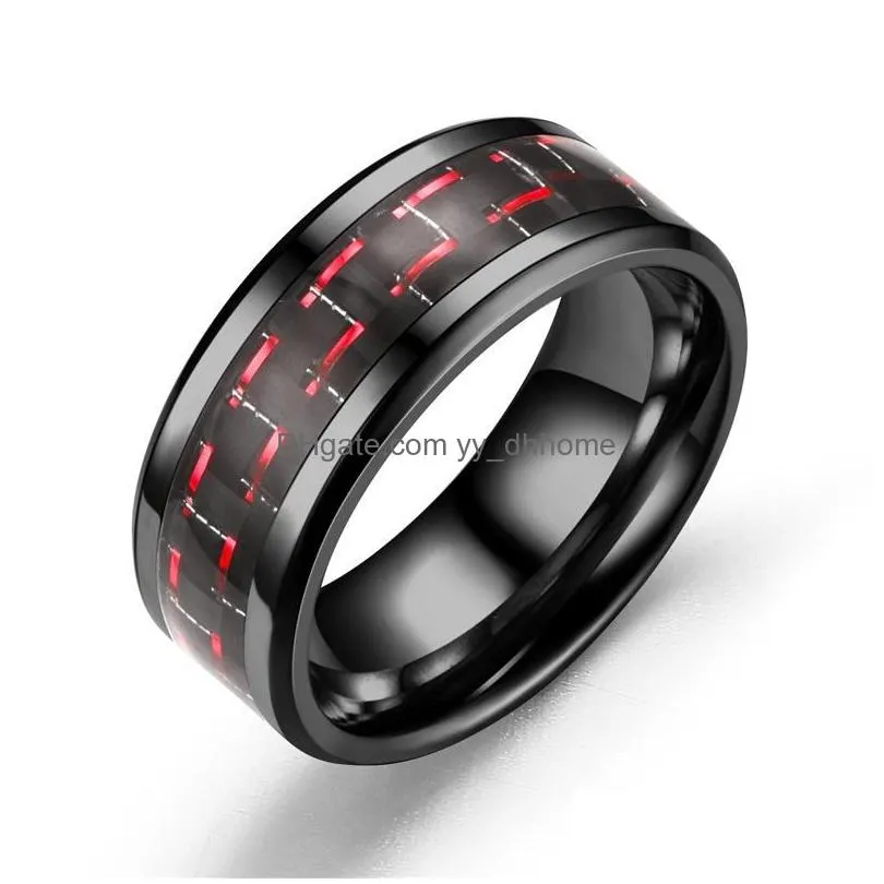  simple men titanium stainless steel rings for father family love gifts fashion jewelry