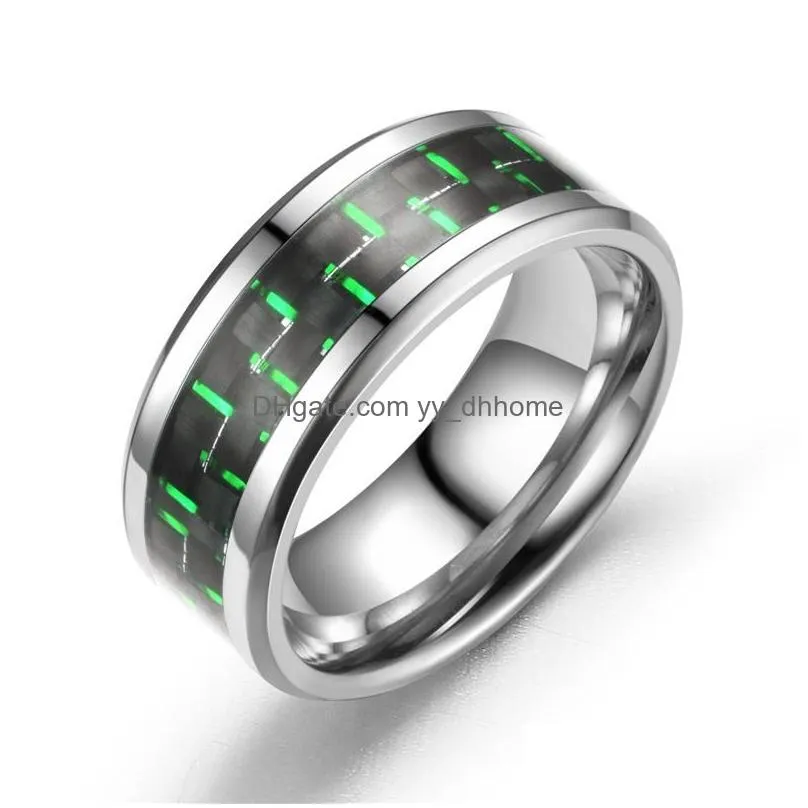  simple men titanium stainless steel rings for father family love gifts fashion jewelry