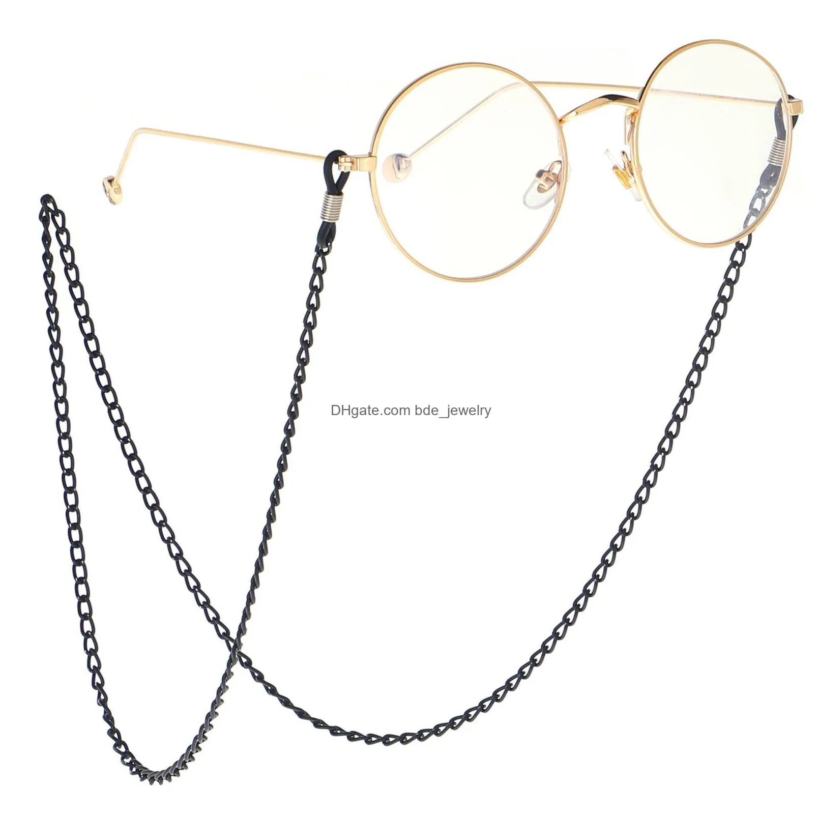 women mens holders eyeglasses glasses chains necklace vintage gold link chain sunglasses chain accessories 70cm