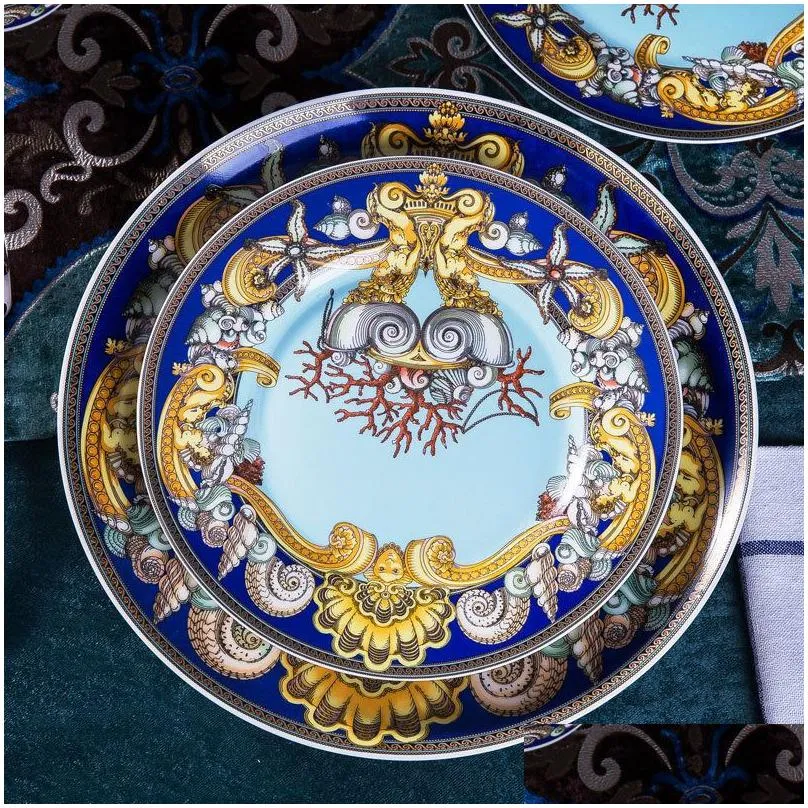 dinnerware sets ceramics bowl dish soup bowl gift kitchen cooking tools accessory household tableware home decor porcelain t200430