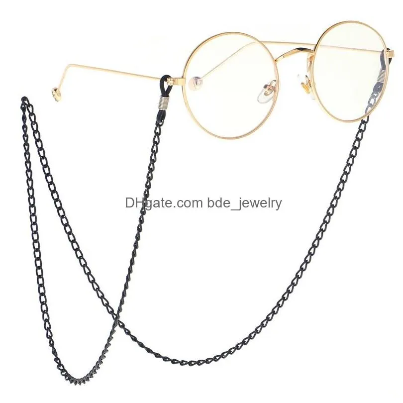 women mens holders eyeglasses glasses chains necklace vintage gold link chain sunglasses chain accessories 70cm