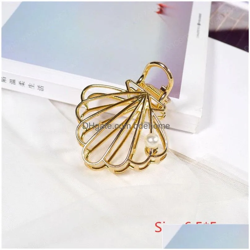 new geometric hair claw for women girls clamps hair crab metal gold claw hairpins ornament hair accessories