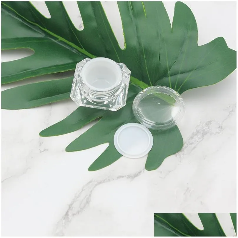 5g 10g 15g empty cosmetic bottle sample skin care cream jar pot diamond shape cosmetics packing container