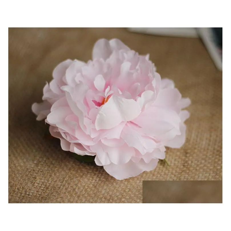 10pcs/lot artificial peony flower head wedding party christmas decoration diy silk flower wall background decor accessories