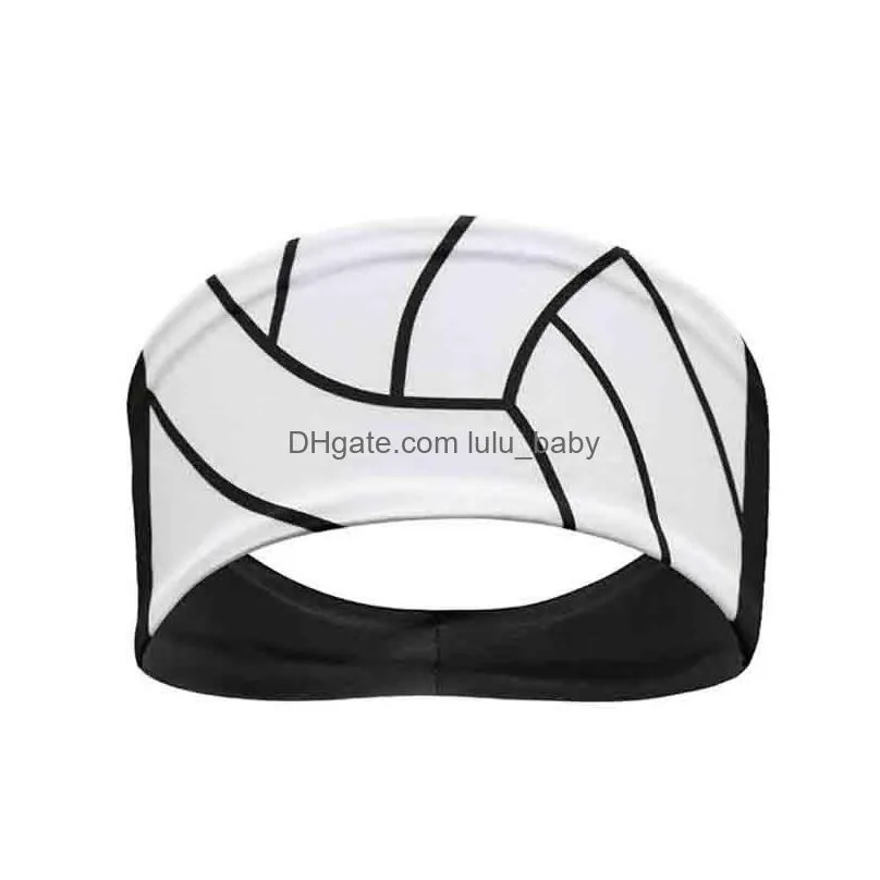 women yoga headband sport elastic head bandage running sweat absorbing running softball game gym scrunchy yoga hair bands